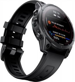 img 2 attached to 22Mm NotoCity Compatible Band For Fenix 6, 5 Plus & 7 Quickfit Sports Smartwatch