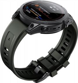 img 3 attached to 22Mm NotoCity Compatible Band For Fenix 6, 5 Plus & 7 Quickfit Sports Smartwatch