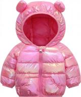 unicomidea 3d printed winter coats with down alternative hoods for baby girls and kids (6m-6t) logo