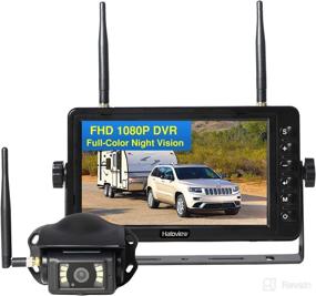 img 4 attached to 📷 Haloview BT7 RV Backup Camera Wireless Full HD 1080P DVR Rearview Color Night Vision Cam and 7" Monitor System Adapter for Furrion Pre-Wired RV, Truck, Trailer, Camper, Van, Pickup