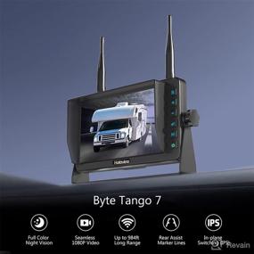 img 3 attached to 📷 Haloview BT7 RV Backup Camera Wireless Full HD 1080P DVR Rearview Color Night Vision Cam and 7" Monitor System Adapter for Furrion Pre-Wired RV, Truck, Trailer, Camper, Van, Pickup