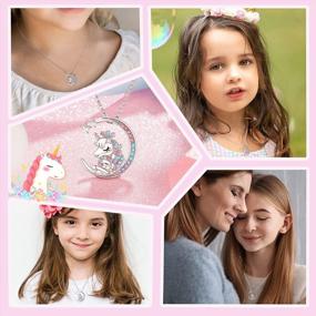 img 2 attached to Ожерелье с радужным единорогом от бабушки: идеальный подарок на день рождения для внучек, девочек и женщин - Tarsus Granddaughter Unicorn Jewelry