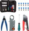 efficiently install coaxial cables with kotto coax cable crimper kit - includes connectors and storage bag! logo