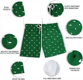 img 1 attached to Elastic Waist Drawstring Swim Shorts For Men - Available In Sizes Small To 2XL By Visive