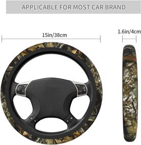 img 1 attached to Da66Jj Steering Wheel Covers For Car Interior Accessories -- Steering Wheels & Accessories