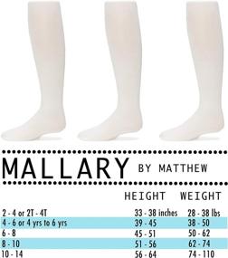 img 3 attached to Shop Mallary Matthew 3 Pack Pantyhose: Quality Spandex Girls' Clothing via Socks & Tights