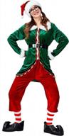 transform into santa's little helper with gracin's unisex 6-piece christmas elf costume! logo