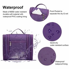 img 2 attached to Organize Your Toiletries In Style With TAIBID'S Large Waterproof Hanging Travel Bag