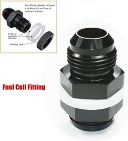 img 3 attached to Upgrade Your Fuel System With Smileracing'S Black Aluminium 10AN AN10 Flare Fuel Cell Bulkhead Fitting
