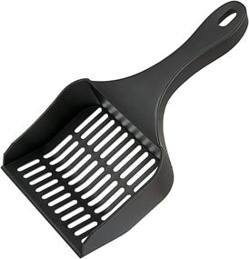 img 4 attached to 🐱 Gliitatu Cat Litter Scoop - Deep Scooper Shovel Sifter for Cats, Rabbits, Hamsters, Snakes - Black