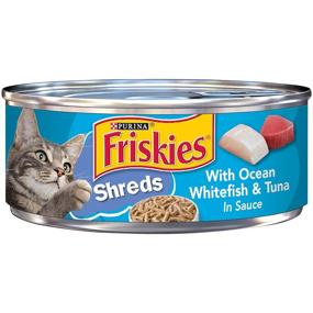 img 4 attached to 🐟 Friskies Ocean Whitefish & Tuna Cat Food, 5.5 Oz