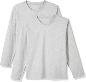 img 1 attached to UNACOO 2 Pack V Neck T Shirts Loose Fit Girls' Clothing ~ Tops, Tees & Blouses