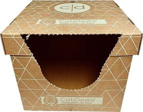 img 1 attached to 🐱 3-Piece Biodegradable Top or Side Entry Cat Litter Box - Ideal for Cats' Comfort