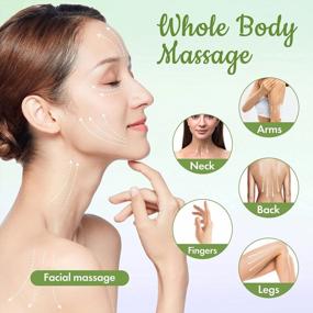 img 2 attached to Green Poleview Jade Gua Sha Facial Massage Tool For Anti-Aging, Skin Care, And Muscle Tension Relief - Scraping Massage Tool To Reduce Puffiness On Face And Body