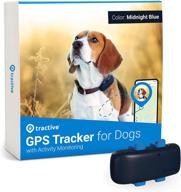 🐶 tractive waterproof gps dog tracker: ultimate location & activity monitoring with unlimited range and universal collar compatibility (midnight blue) logo