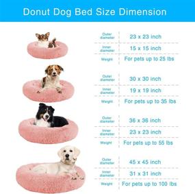 img 2 attached to 🐶 TR Pet Calming Dog Bed - Anti-Anxiety Donut Cat Bed with Removable Blanket, Cozy Relaxing Sleep for Large Medium Small Dogs and Cats (L/XL/XXL/XXXL)