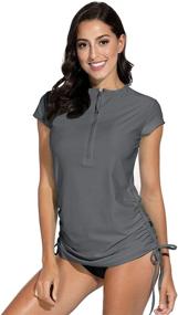 img 2 attached to Spadehill Womens Sleeve Rashguard Protection Women's Clothing ~ Swimsuits & Cover Ups