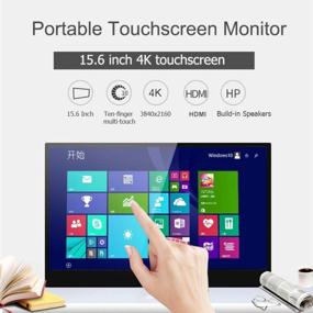 img 2 attached to EVER LUSTRE 15.6" 4K Portable Monitor DQ1215.6-4K with Non-Battery 3840X2160 Display