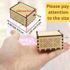 img 2 attached to Melodious Memories: LanMa Wooden Music Box - A Sentimental Gift For Mom On Special Occasions