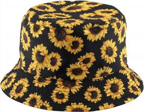 img 3 attached to FALETO Reversible Unisex Bucket Hat: Stylish, Packable & Premium Fabric Sun Protection!