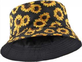 img 1 attached to FALETO Reversible Unisex Bucket Hat: Stylish, Packable & Premium Fabric Sun Protection!