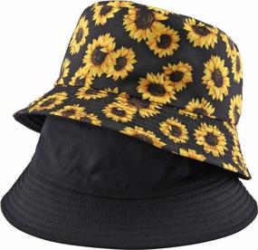 img 4 attached to FALETO Reversible Unisex Bucket Hat: Stylish, Packable & Premium Fabric Sun Protection!