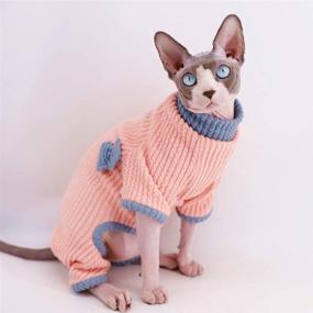 img 1 attached to Kitipcoo Clothes Jumpsuit Hairless Sweaters Cats