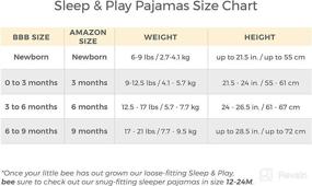 img 2 attached to 👶 Burt's Bees Baby Girls' 100% Organic Cotton Sleep and Play PJs - One-Piece Romper Jumpsuit with Zip Front - Zippered Front Pajamas