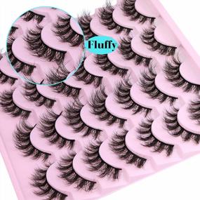 img 1 attached to 14 Pairs Of Faux Mink Lashes For A Fluffy, 8D Curl Cat Eye Look - Lanflower