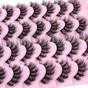 img 3 attached to 14 Pairs Of Faux Mink Lashes For A Fluffy, 8D Curl Cat Eye Look - Lanflower