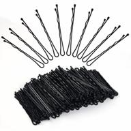 220 count black wave bobby pins - invisible hair clips bulk hair accessories for all hair types, suitable for women and girls, vlasy hair grips logo