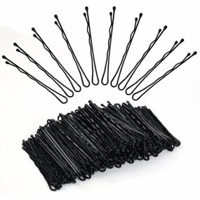 img 4 attached to 220 Count Black Wave Bobby Pins - Invisible Hair Clips Bulk Hair Accessories For All Hair Types, Suitable For Women And Girls, Vlasy Hair Grips