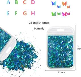 img 3 attached to 150G Chunky Glitter Flakes Resin Accessories: Perfect For DIY Crafts, Manicures & More!