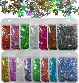 img 4 attached to 150G Chunky Glitter Flakes Resin Accessories: Perfect For DIY Crafts, Manicures & More!