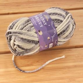 img 2 attached to Step Up Your Knitting Game With JubileeYarn Chunky Melody Yarn - Bulky Wool Blend - 100G/Skein - Jump Rope - 2 Skeins
