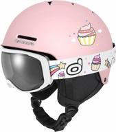 keep your kids safe on the slopes: odoland ski helmet with goggles for boys and girls logo