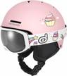 keep your kids safe on the slopes: odoland ski helmet with goggles for boys and girls logo