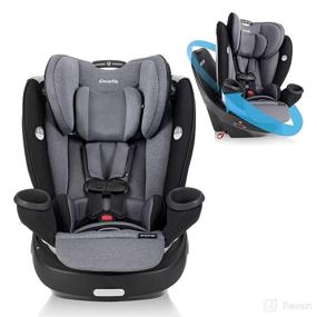 img 4 attached to Evenflo Gold Revolve360 Rotational All-in-One Convertible Car Seat with Swivel Function for All Ages - Swivel Baby Car Seat, Mode-Changing 4-120lb Car Seat and Booster Car Seat, Moonstone