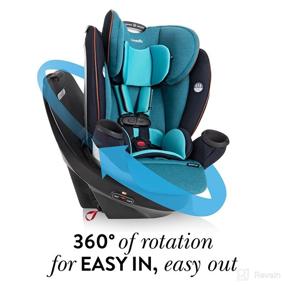 img 3 attached to Evenflo Gold Revolve360 Rotational All-in-One Convertible Car Seat with Swivel Function for All Ages - Swivel Baby Car Seat, Mode-Changing 4-120lb Car Seat and Booster Car Seat, Moonstone