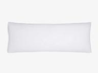 20 x 54 inches body pillow with white goose down and feather filling logo