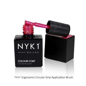 img 1 attached to Get Summer-Ready Nails With NYK1 Nailac'S Glitter Coral Gel Polish In Diamond Coral Shade