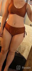 img 6 attached to BIKINX Women High Waisted Bikini: Modest 2 Piece Swimsuits With Full Coverage And Criss Cross Design