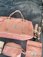 img 1 attached to Travel In Style With LOVEVOOK'S Versatile Weekender Bag For Women review by Leslie Villanueva