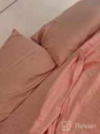 img 1 attached to Cozy Up With ROOMLIFE'S 3-Piece Pumpkin Duvet Cover Bedding Set - Warm Caramel, Super Soft And Durable For Queen Size Beds review by Jessica Payne
