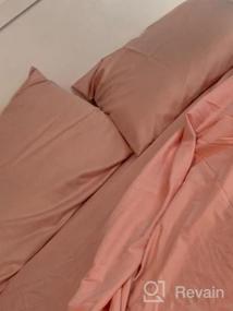 img 7 attached to Cozy Up With ROOMLIFE'S 3-Piece Pumpkin Duvet Cover Bedding Set - Warm Caramel, Super Soft And Durable For Queen Size Beds