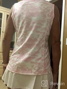 img 5 attached to Women'S Sleeveless Tennis Shirt - Quick Dry, UPF 50+ Sun Protection & Zipper | Golf Shirts For Women Sportswear T-Shirts