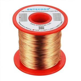 img 1 attached to BNTECHGO 24 AWG Magnet Wire - Enameled Copper Wire - Enameled Magnet Winding Wire - 1.0 Lb - 0.0197" Diameter 1 Spool Coil Natural Temperature Rating 155℃ Widely Used For Transformers Inductors