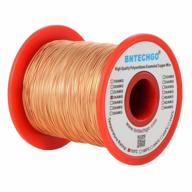 bntechgo 24 awg magnet wire - enameled copper wire - enameled magnet winding wire - 1.0 lb - 0.0197" diameter 1 spool coil natural temperature rating 155℃ widely used for transformers inductors logo