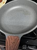 img 1 attached to Upgrade Your Cooking Game With SENSARTE Nonstick Swiss Granite Coated Frying Pan - Healthy Stone Cookware For Omelette And More (8 Inch) review by Dakota Tailor
