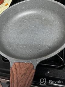 img 5 attached to Upgrade Your Cooking Game With SENSARTE Nonstick Swiss Granite Coated Frying Pan - Healthy Stone Cookware For Omelette And More (8 Inch)